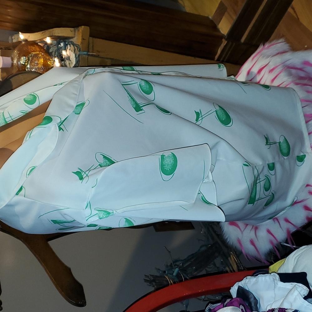 70s Vintage rare music note blouse top 2XL/XL EUC - Picture 3 of 5